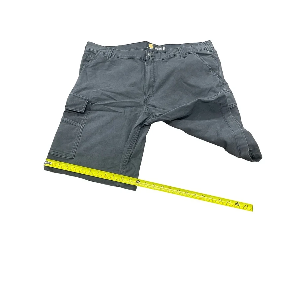 Carhartt Mens Relaxed Fit Cargo Shorts Dark Gray Charcoal 103542 Size 42 Canvas
